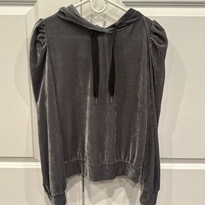 Generation Love Velvet Puff Sleeve Hoodie